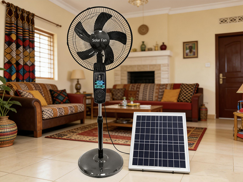 外贸solarfan充电摇头扇带灯台扇太阳能风扇户外风扇大风力落地扇
